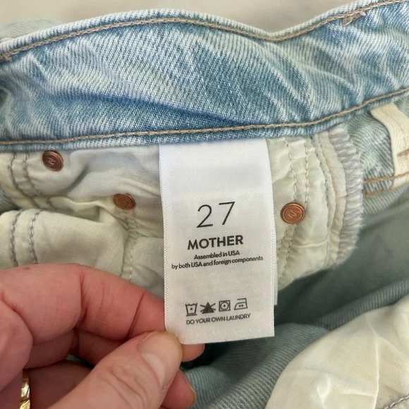 MOTHER Insider Double Double Fray Hem Size 27 - Picture 6 of 9